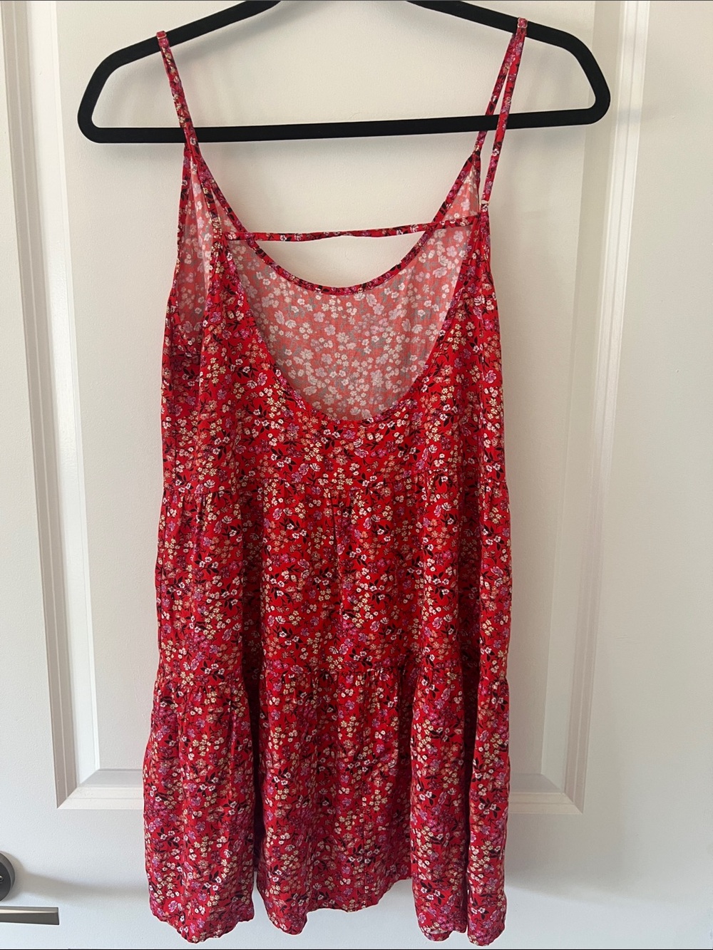 Kulani Kinis Red Floral Mini Dress - Picture 2 of 3